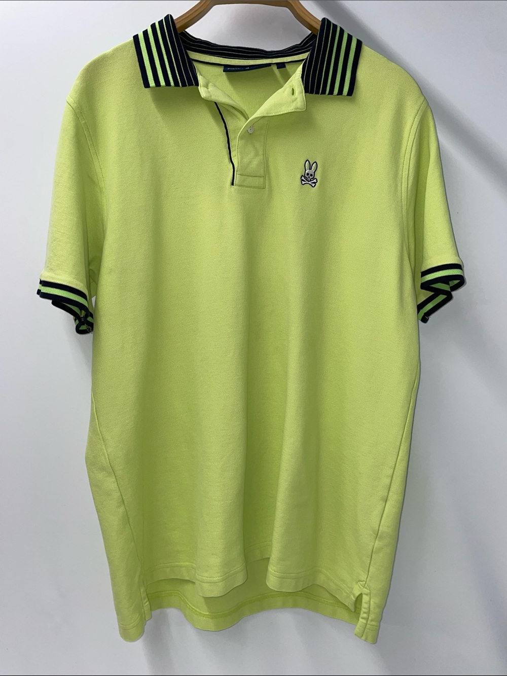PSYCHO BUNNY MENS OLIVER NEON POLO SHIRT FTL-09-073